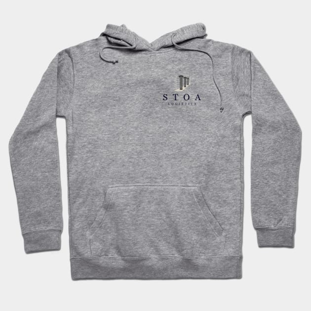 Stoa Logistics Dark (Small logo) Hoodie by Stoa Logistics